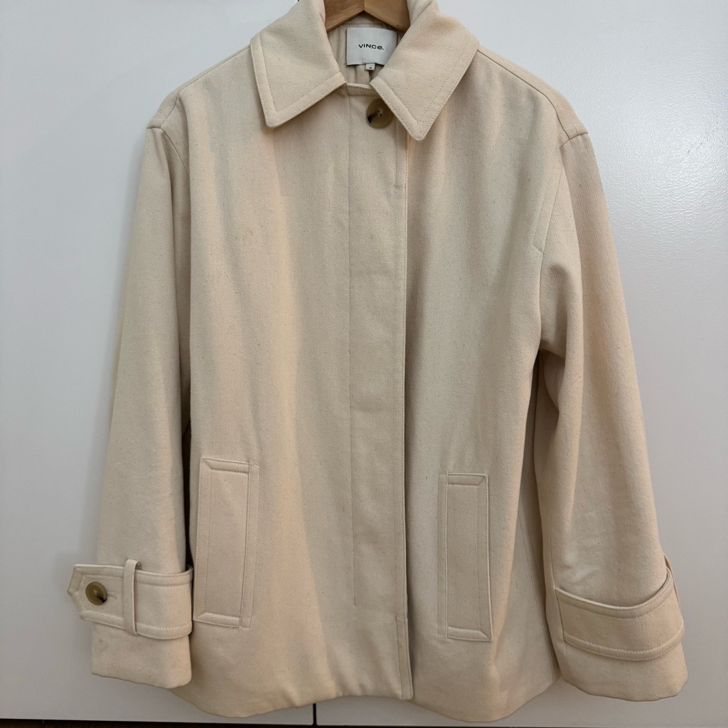 Vince Wool Jacket In Beige